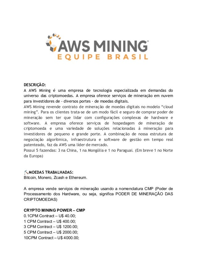 Relatorio Com!   pleto Aws Mining - 